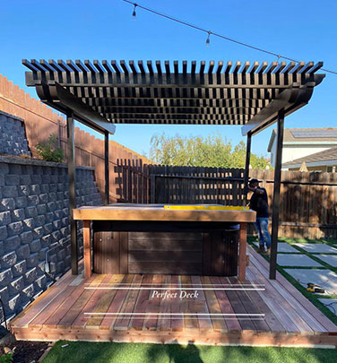 Cedar Decking in Westlake Village, CA