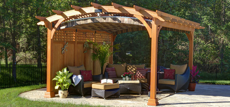 Modern Wood Pergola Installation in Westlake Village, CA