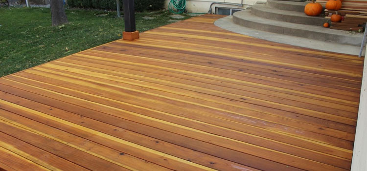 Smooth Redwood Decking in Westlake Village, CA